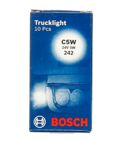 Żarówka 10 szt. C5W 24V 5W SV8,5-8 rurkowa Trucklight 1987302507/10