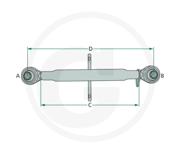 Łącznik górny mechaniczny 270 mm M30 x 3,5 200116302